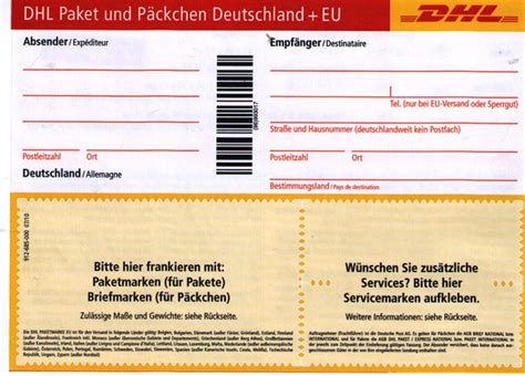 versandschein dhl ausdrucken.